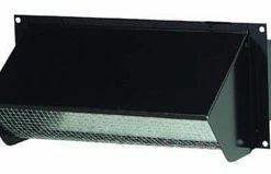 Wholesale 🧨 Broan 5-5/8 x 4-7/8 x 10 in. Wall Vent in Black Steel 😉