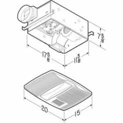 Best deal ⌛ Broan QTX Series 110 CFM Bathroom Exhaust Fan in White 🧨 -Outlet Broan Store Query 250