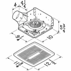 New ⭐ Broan InVent™ Series 80 CFM Bathroom Exhaust Fan in White 🛒 -Outlet Broan Store Query 340