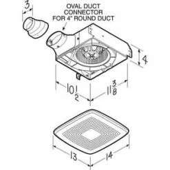 Best deal 😉 Broan LoProfile™ 80 CFM Bathroom Exhaust Fan in White 😍 -Outlet Broan Store Query 42