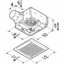 Cheap 🧨 Broan InVent™ Series 80 CFM Bathroom Exhaust Fan in White 👏 -Outlet Broan Store Query 503