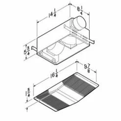 Discount 👏 Broan 80 cfm Bathroom Exhaust Fan in White 🔥 -Outlet Broan Store Query 519