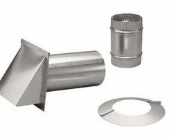 Best Pirce 🥰 Broan 8 in x 9 in x 6 in. Wall Vent Galvanized Steel in Grey 🎉