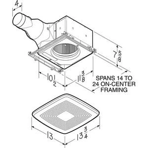 Coupon ๐ Broan Ultra Proโข 80 CFM Bathroom Exhaust Fan in White ๐ฅ 4 Coupon ๐ Broan Ultra Proโข 80 CFM Bathroom Exhaust Fan in White ๐ฅ - Image 2
