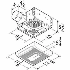 Best Sale ✔️ Broan InVent™ Series 70 CFM Bathroom Exhaust Fan in White ⌛ -Outlet Broan Store Query 568