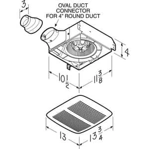 Top 10 🧨 Broan Quiet LoProfile™ 80 CFM Bathroom Exhaust Fan in White 🎉 4 Top 10 🧨 Broan Quiet LoProfile™ 80 CFM Bathroom Exhaust Fan in White 🎉 - Image 2