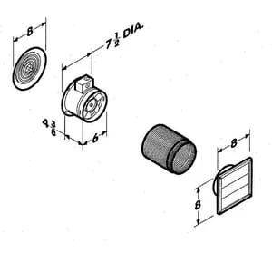 Brand new ๐ Broan Model 512M 70 CFM Bathroom Exhaust Fan in White ๐ 6 Brand new ๐ Broan Model 512M 70 CFM Bathroom Exhaust Fan in White ๐ - Image 4