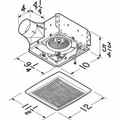 Cheap 🥰 Broan InVent™ Series 110 CFM Bathroom Exhaust Fan in White ✔️ 11 Cheap 🥰 Broan InVent™ Series 110 CFM Bathroom Exhaust Fan in White ✔️ -Outlet Broan Store Query 714