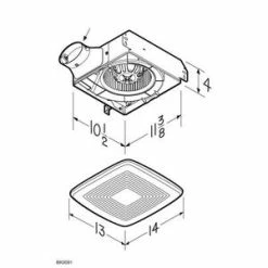 Budget ✔️ Broan LoProfile DC™ 100 cfm Bathroom Exhaust Fan in White 👍 -Outlet Broan Store Query 753