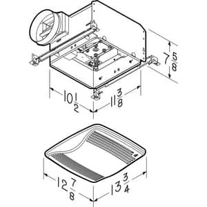 New ๐คฉ Broan QTXE Series 110 CFM Bathroom Exhaust Fan in White ๐ 4 New ๐คฉ Broan QTXE Series 110 CFM Bathroom Exhaust Fan in White ๐ - Image 2